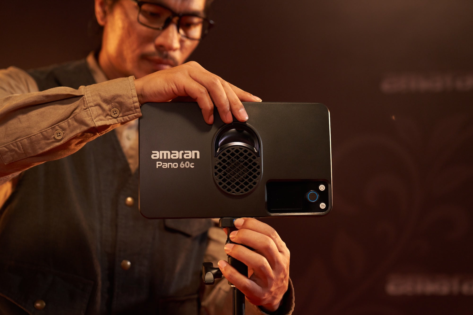 Amaran Pano 60c 2 Light Kit - Professional LED Lighting for Photography & Videography - Perfect for Studio, YouTube, and Live Streaming (Charcoal)