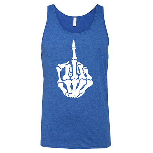 Funny Skeleton Middle Finger T-Shirt for Men & Women - Perfect for Halloween, Parties, and Casual Wear