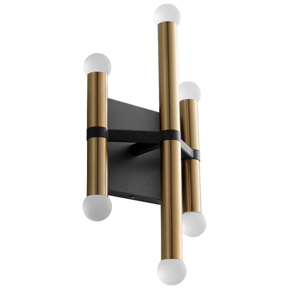 Nero - 14.13 Inch Modern LED Wall Sconce Light, 12.6W Energy Efficient with 6 LEDs, Indoor/Outdoor Wall Mount Fixture for Bedroom, Hallway, Porch & Patio Lighting