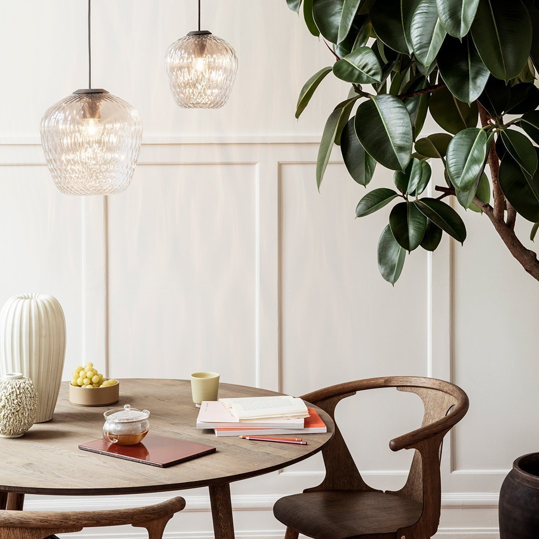 Blown SW3 Pendant Light - Modern Glass Hanging Fixture for Dining Room, Kitchen Island & Bedroom Decor