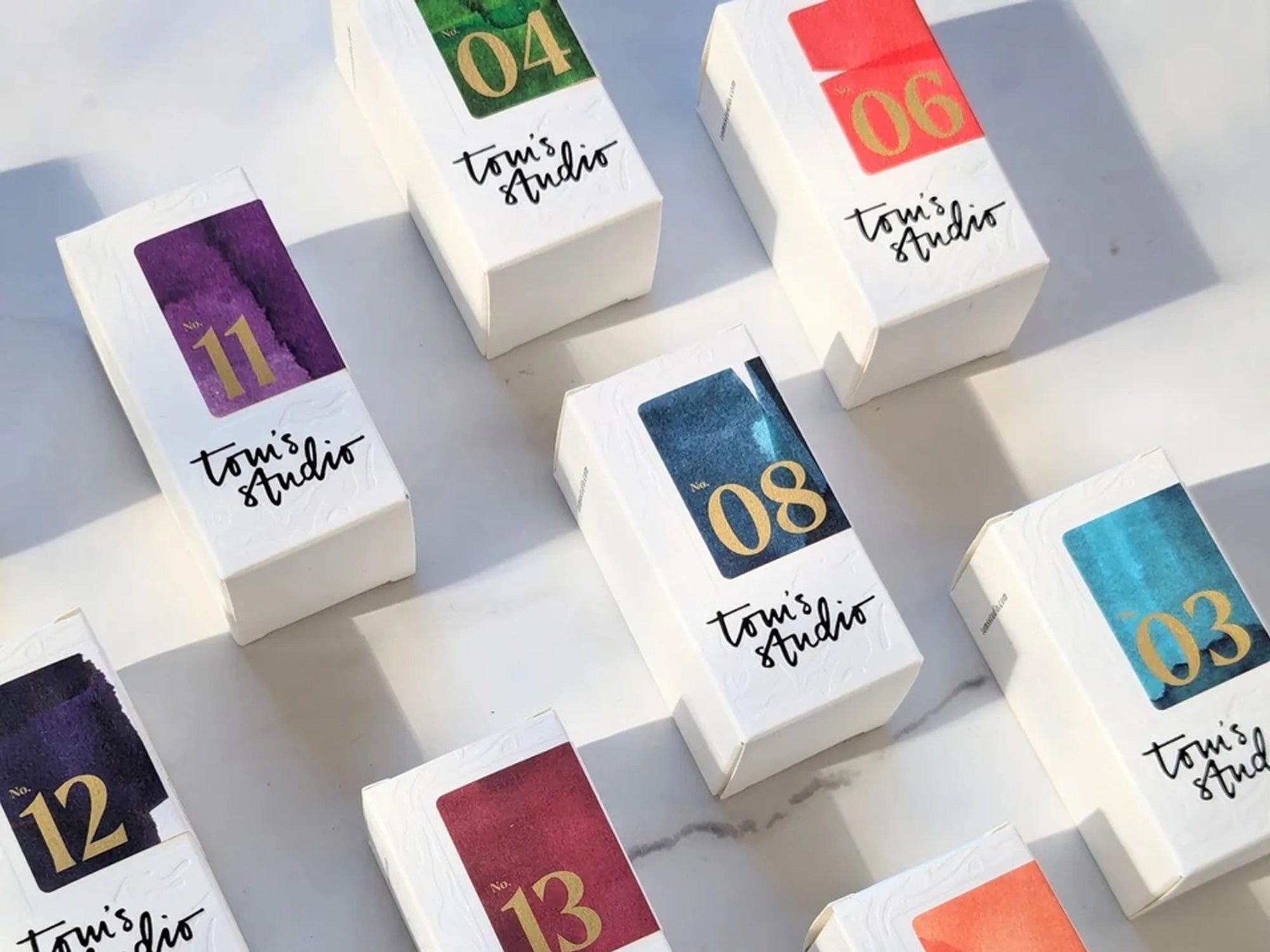 Tom's Studio Premium Fountain Pen Ink - 20ml Bottle of Peaches & Cream Color for Calligraphy, Writing & Art - Perfect for Journals, Letters & Creative Projects