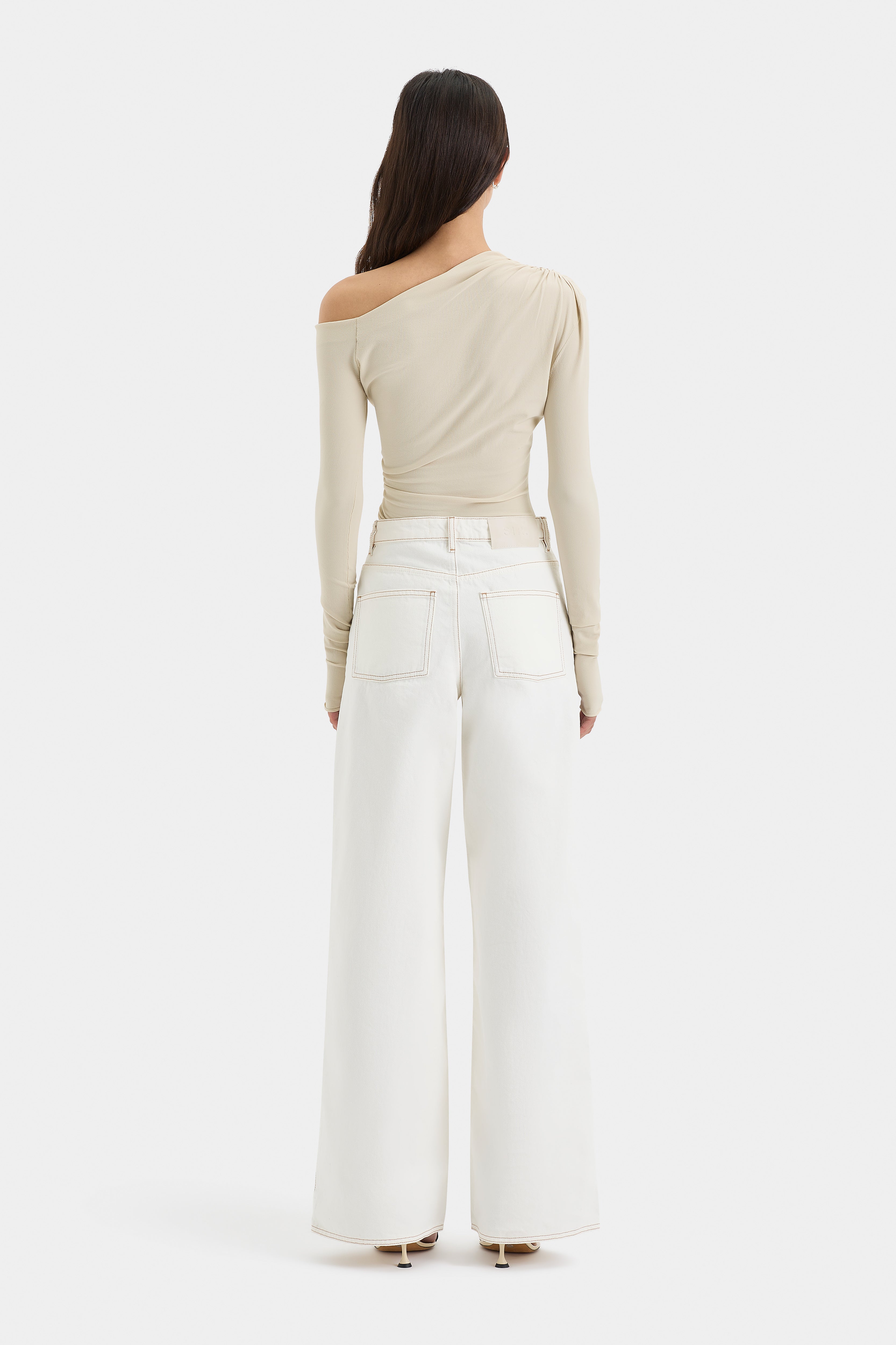 Lottie Gathered Top Women's Fashion Blouse - Elegant Ruffle Sleeve Tops for Casual Wear & Office Outfits | Perfect for Date Nights, Parties and Everyday Style