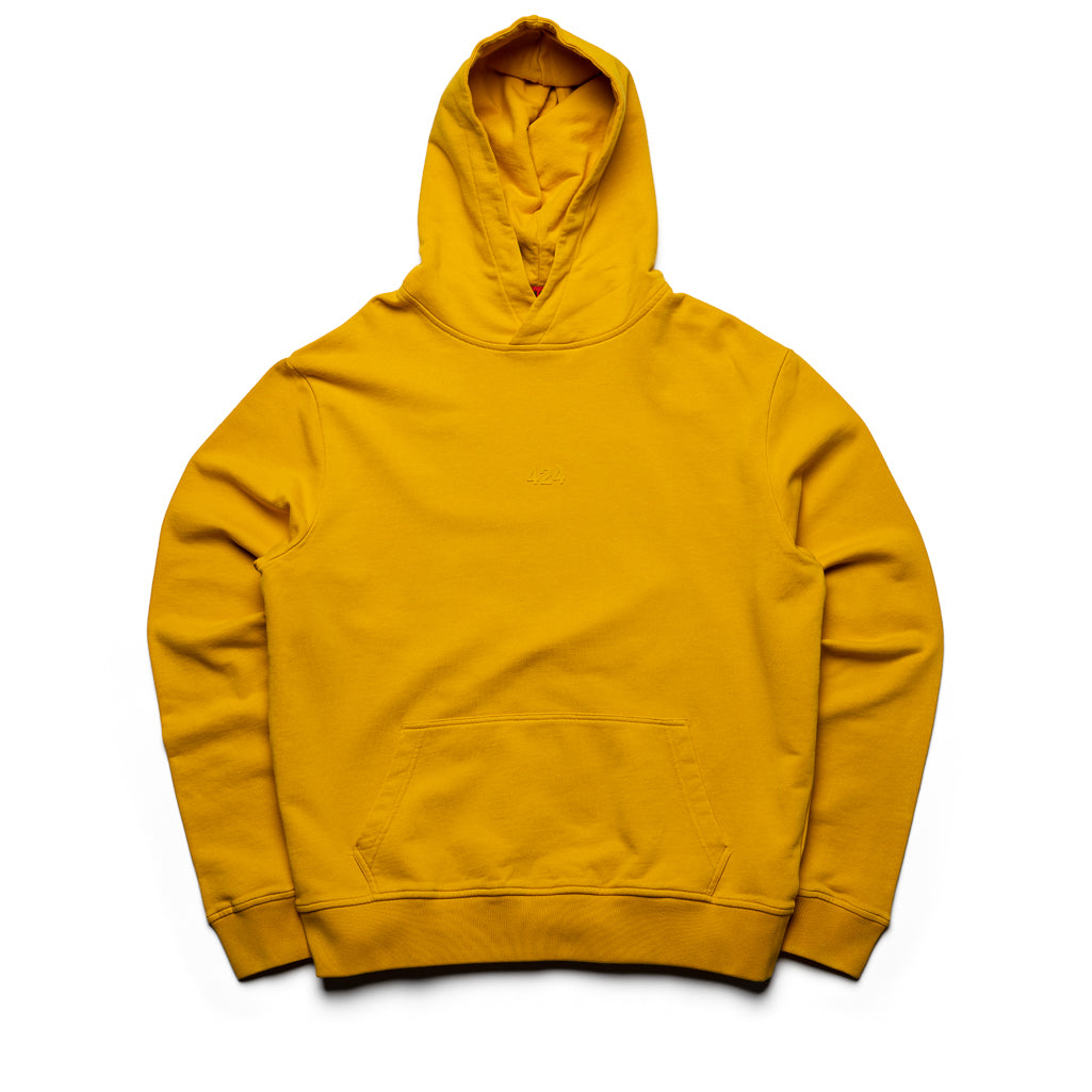 424 Hoodie for Men & Women - Soft Cotton Unisex Pullover Sweatshirt - Yellow Casual Streetwear for Everyday Comfort & Style