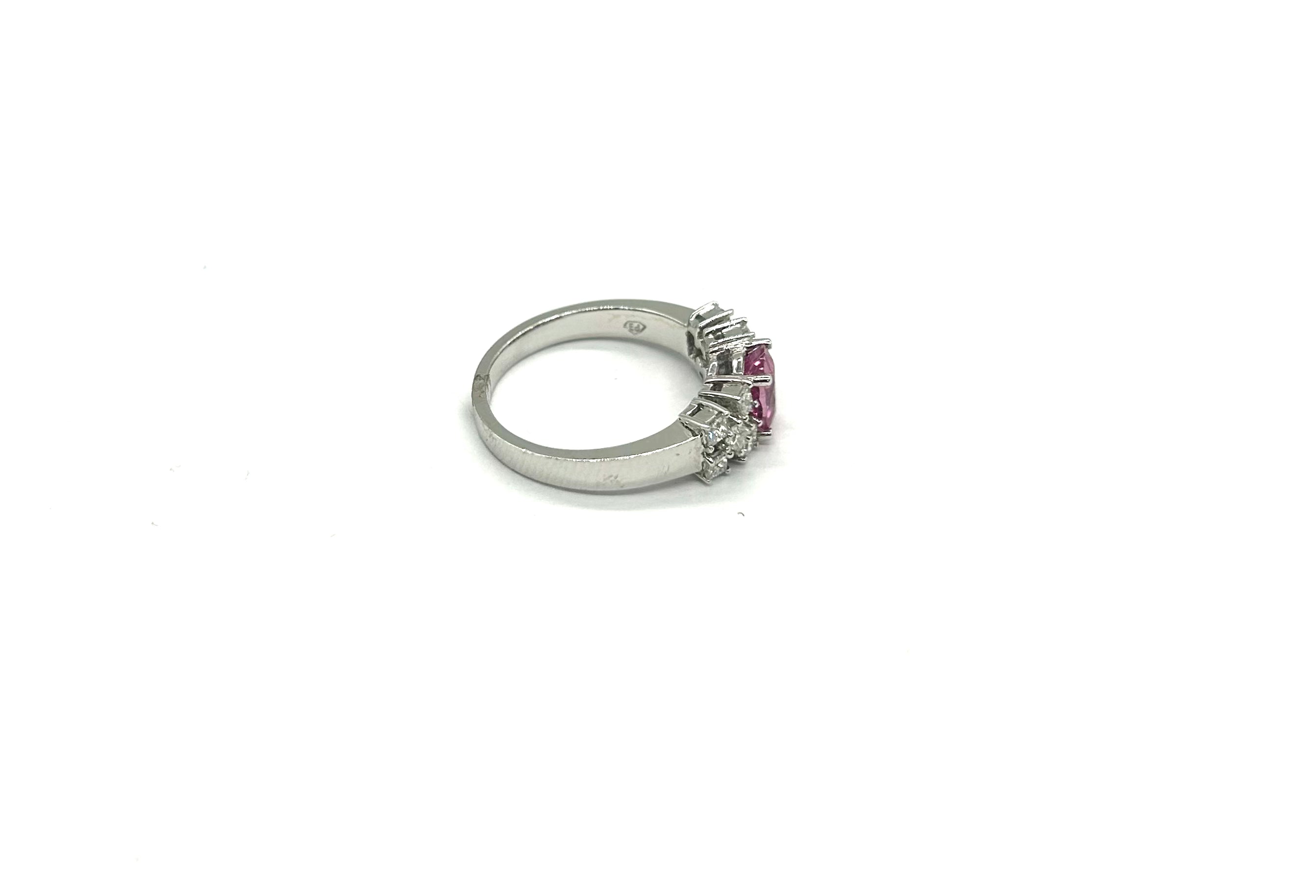 Exquisite 14K Gold Ladies Diamond & Pink Sapphire Ring for Women | Elegant Engagement, Wedding, Anniversary Gift | Perfect for Special Occasions & Everyday Luxury