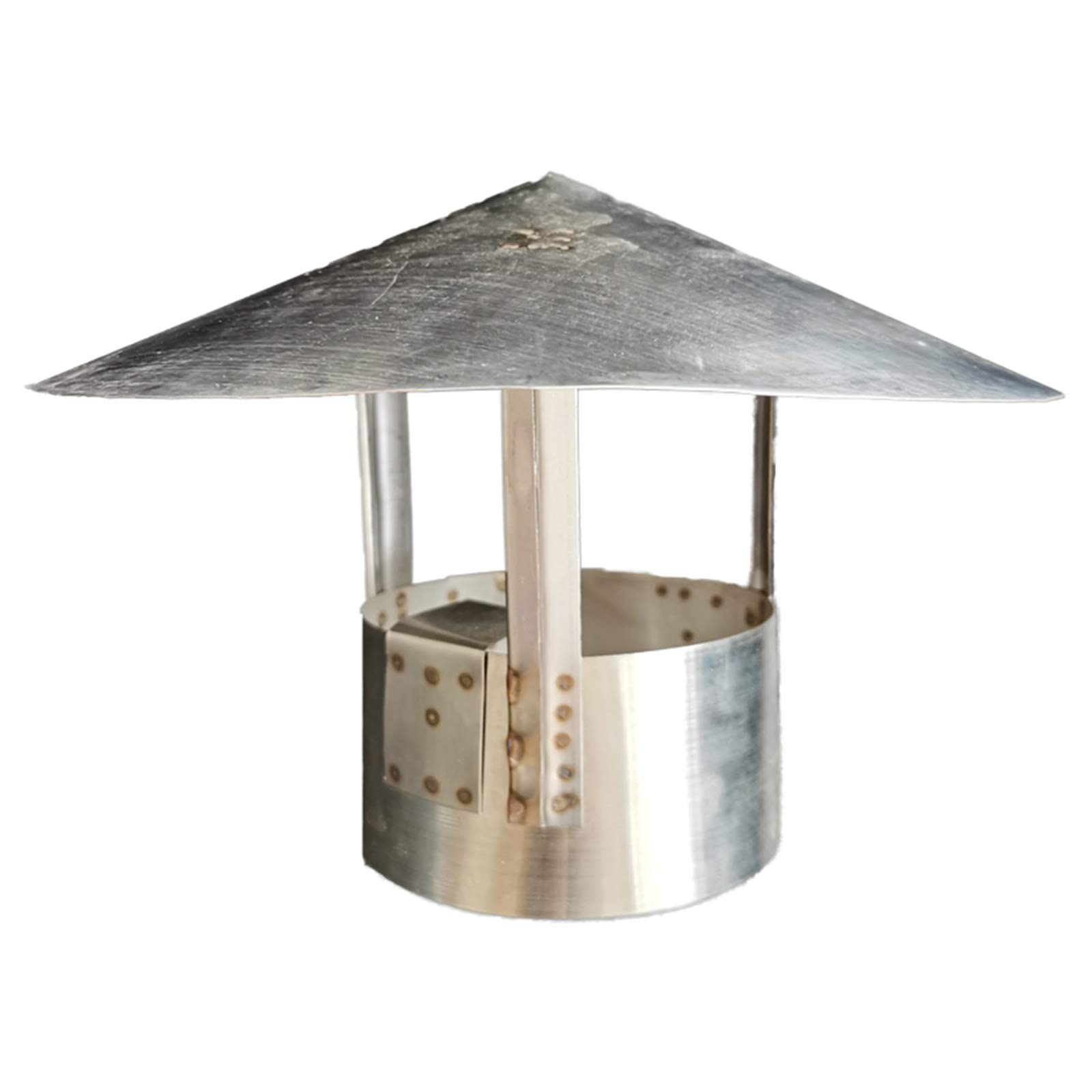 BOHHO 304 Stainless Steel Chimney Cap - 6.7 Inches (170mm) Rain Cover for Stove Pipe, Fireplace, Heating Stove & Earth Stove - Durable Outdoor Chimney Exhaust Protection for All Weather Conditions