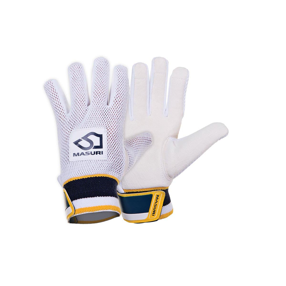 Masuri E Line Wicket Keeping Inners - Premium Cricket Wicket Keeper Gloves for Enhanced Grip & Protection | Ideal for Practice, Matches & Professional Play