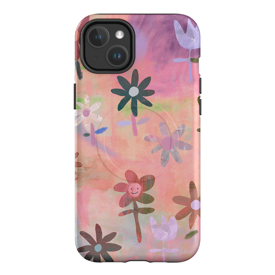 Lazy Daisy Floral Phone Case for iPhone 15 14 13 12 Pro Max - Cute Flower Design Slim Protective Cover - Perfect for Everyday Use, Gifts & Spring Fashion Accessories