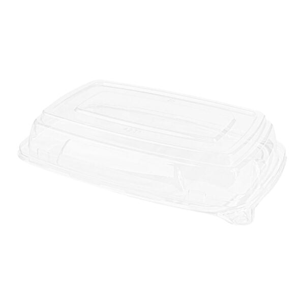 Organic Rectangle Dome Tray Lid - 1 Count | Eco-Friendly Food Cover for Parties, Catering & Meal Prep