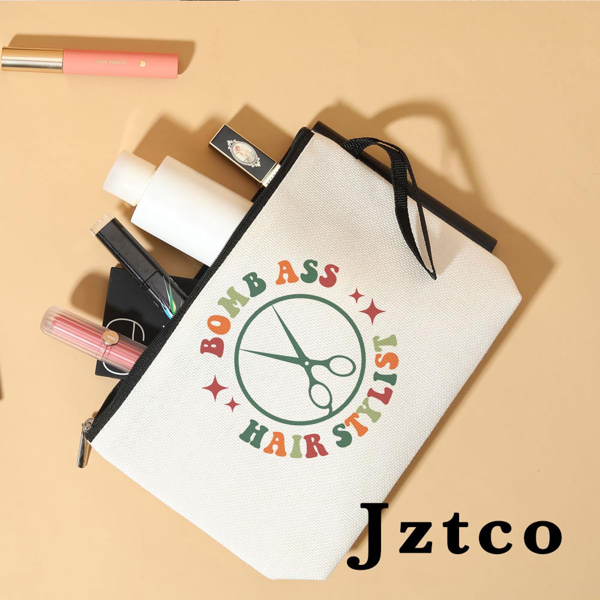 Professional Hair Stylist Cosmetic Bag - Perfect Gift for Women, Hairdressers & Cosmetologists | Must-Have Toiletry & Makeup Organizer for Hair Stylists, Sisters, Daughters & Besties | Ideal for Mother's Day, Birthday Gifts | Great for Salon Visits, Travel & Daily Beauty Storage