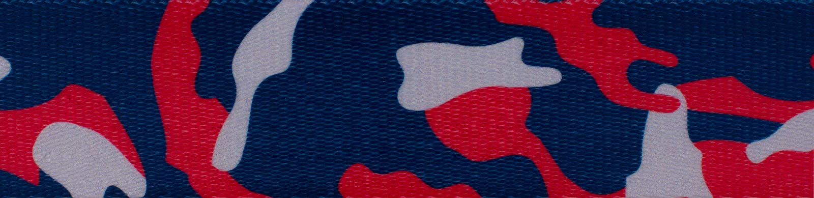 Country Brook Design - Navy Blue and Red Camo Polyester Webbing for Dog Collars, Belts & DIY Crafts | Durable & Lightweight Material for Outdoor Gear & Fashion Accessories
