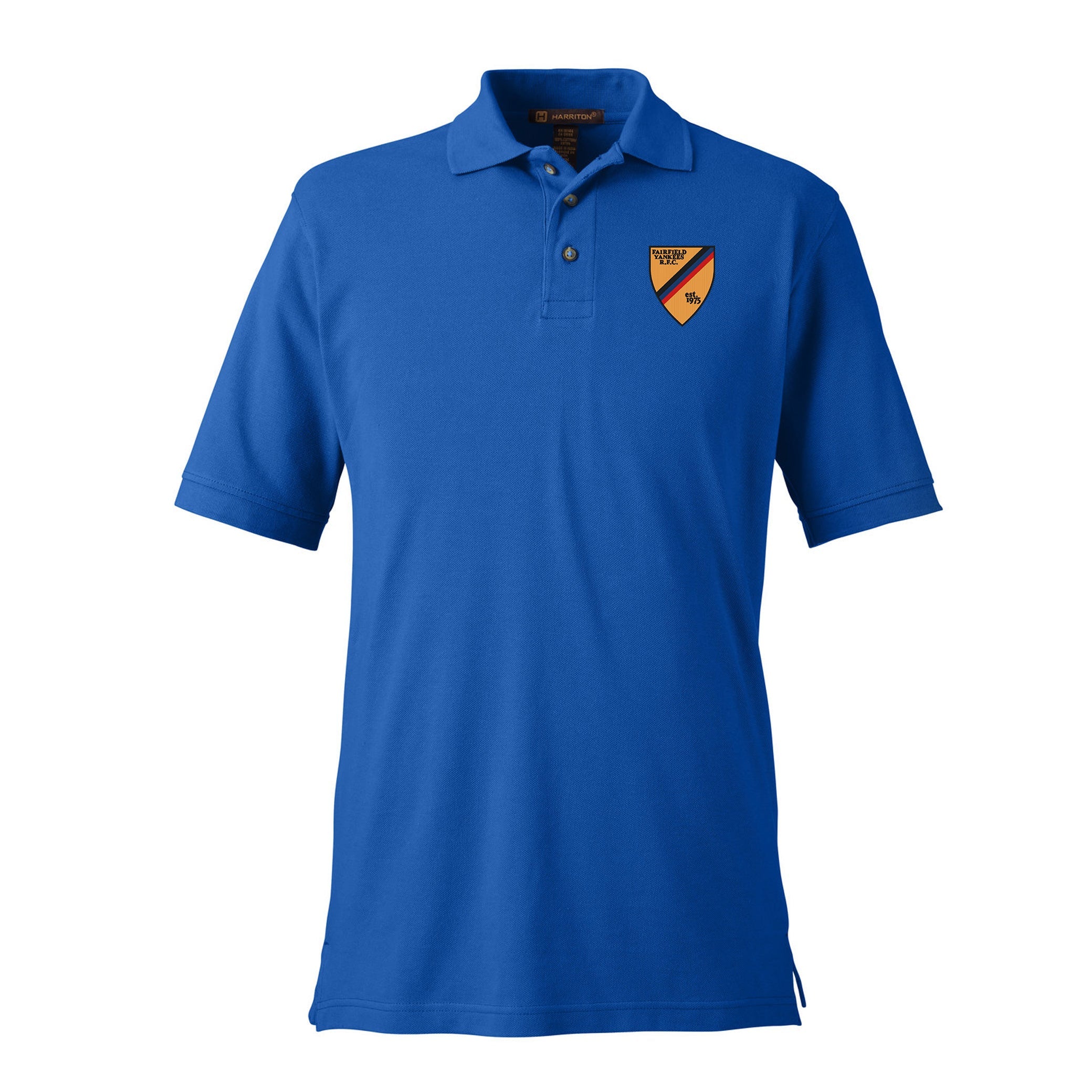 Fairfield Yankees RFC Ringspun Cotton Polo Shirt - Men's Breathable & Comfortable Performance Polo for Golf, Casual Wear & Sports