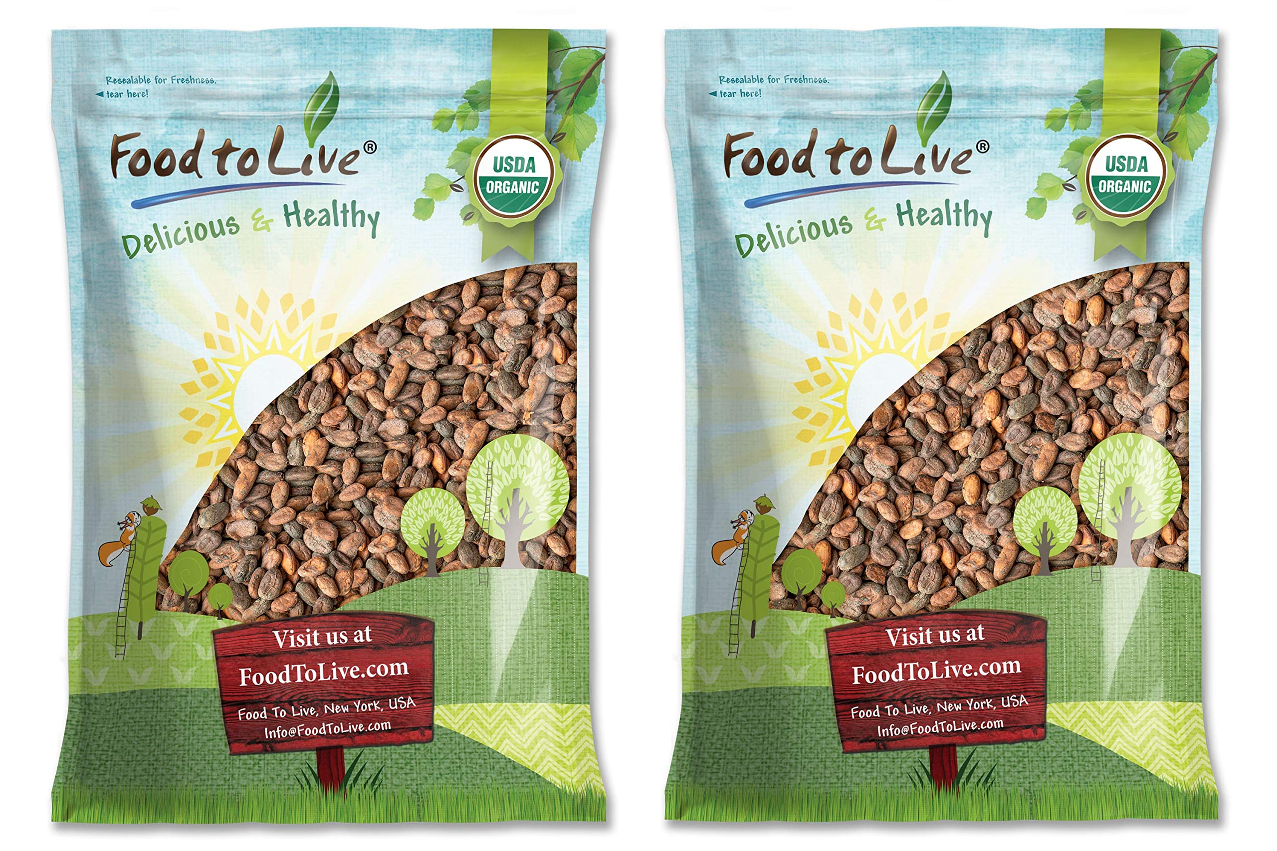 Organic Cacao Beans 14 lbs - Non-GMO, Keto, Vegan, Bulk Dry Cacao Nibs | High in Fiber, Copper, Manganese, Magnesium, Zinc & Polyphenols | Perfect for Chocolate Making, Baking, Smoothies & Sirtfood Diet | Premium Raw Cocoa Beans for Healthy Snacks & Desserts