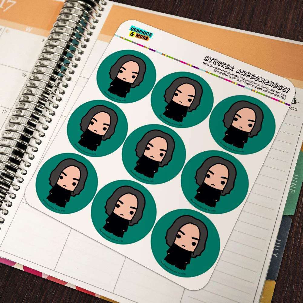 Harry Potter Snape Cute Chibi Stickers - 50PCS Planner Calendar Scrapbooking Decorative Stickers for Journaling, DIY Crafts, and Gift Wrapping (Harry Potter Collection)