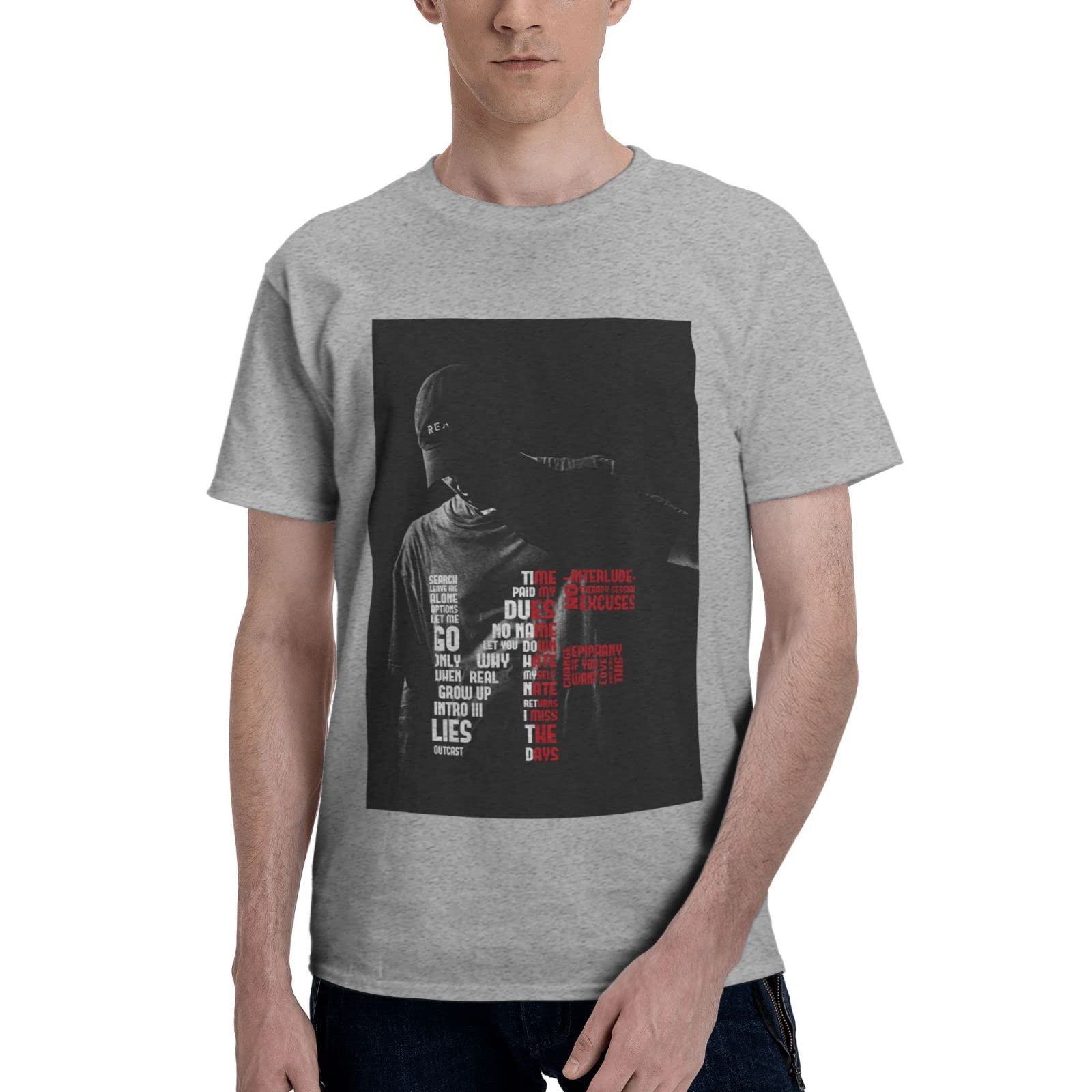NF Rapper Merch - 100% Cotton Men's Short Sleeve T-Shirt for Fans | Comfortable Summer Tee for Concerts, Streetwear & Casual Outfits