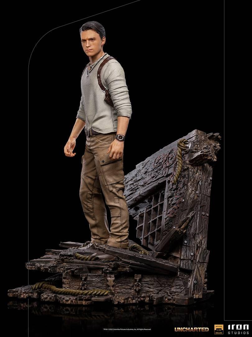 Iron Studios Uncharted Nathan Drake Deluxe BDS Art Scale 1/10 Statue - Collector's Edition Action Figure for Display & Gaming Room Decor