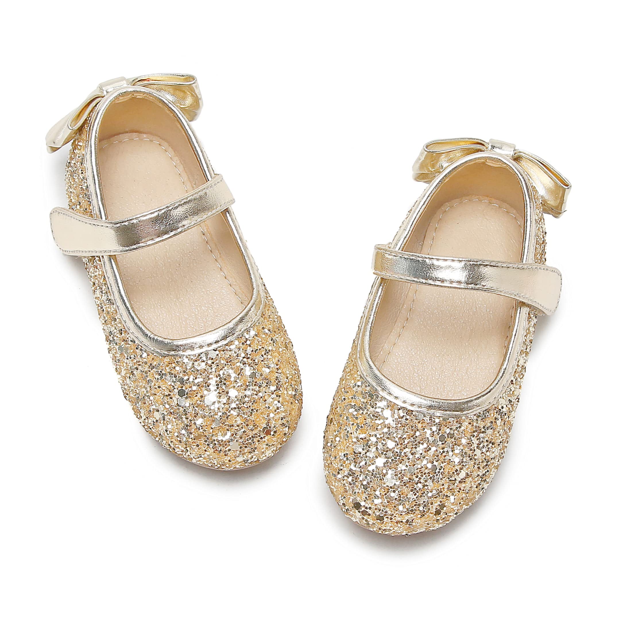 Toddler Ballet Mary Jane Flats - Girls Dress Shoes for Dance & Parties