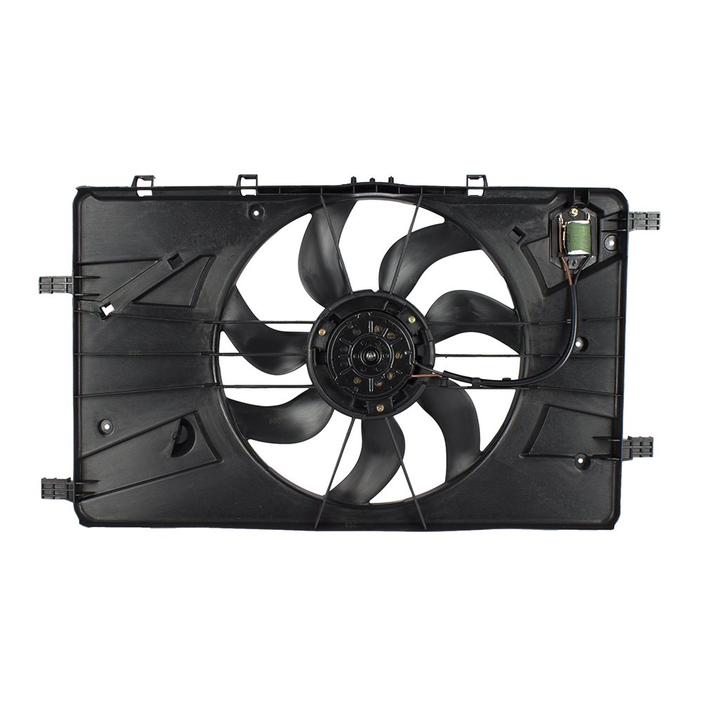 Brock Replacement Cooling Fan Motor Assembly Compatible with Chevy Cruze, Cruze Limited & Buick Verano - Fits Part #13427161, 674-01012 - Perfect for Engine Overheating Prevention & AC System Repair