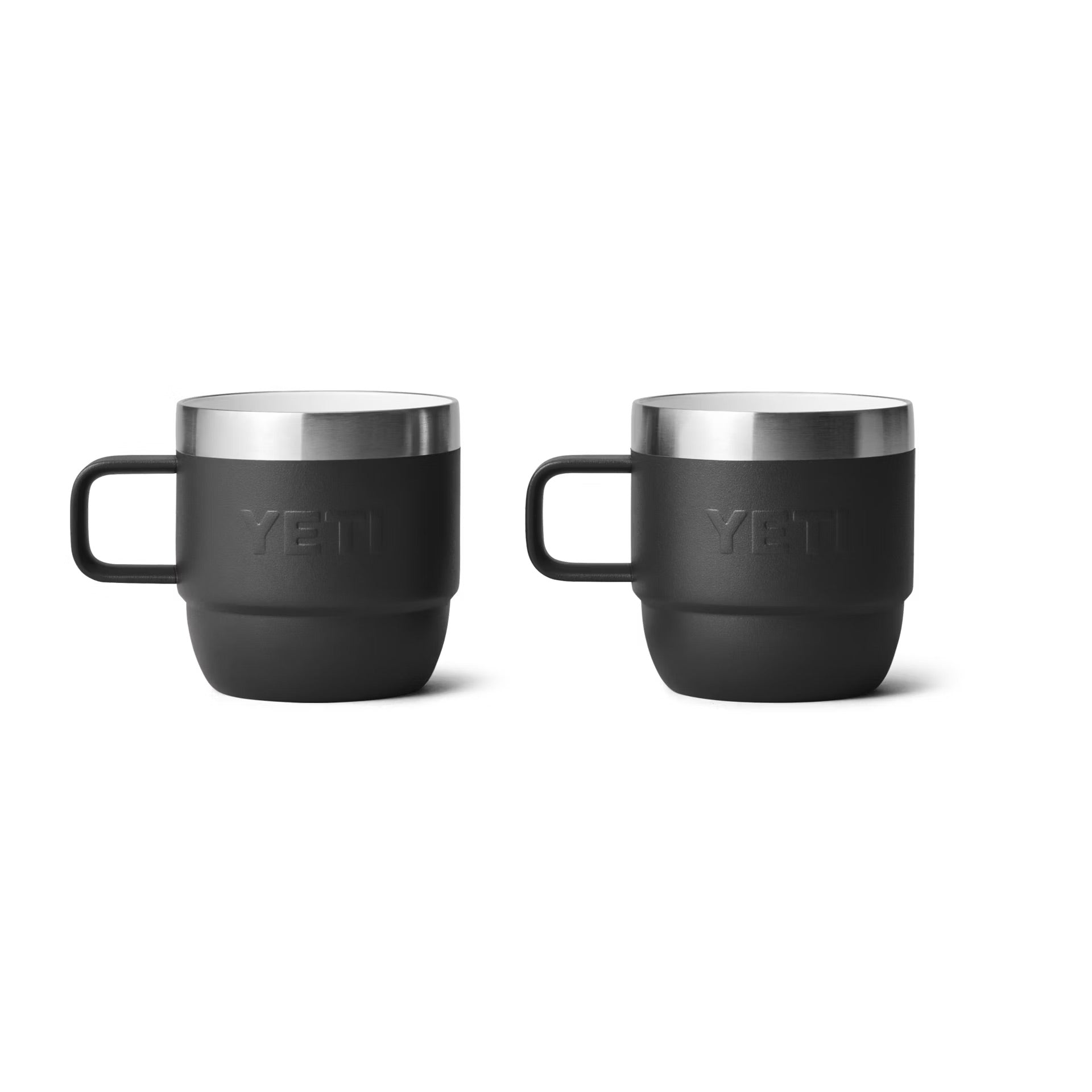 Rambler 6 oz Stackable Mugs (2 Pack) - Insulated Stainless Steel Camping Cups for Coffee, Tea & Outdoor Adventures - Perfect for Hiking, Picnics & Travel
