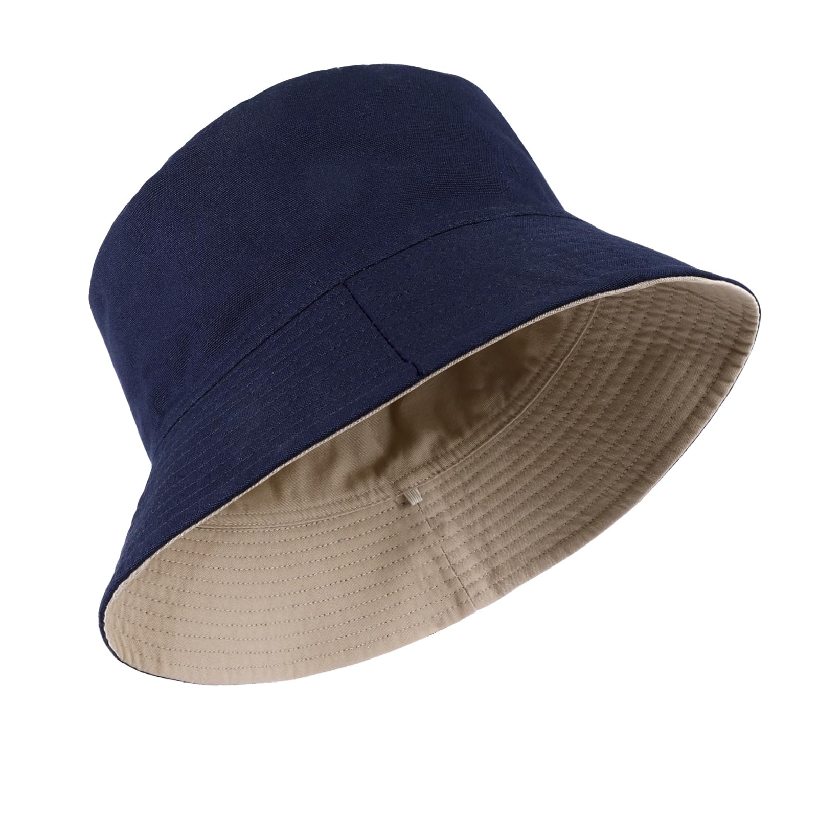 XXL Bucket Hat for Women & Men - Oversized Reversible Cotton Fisherman Sun Hat - Double Sided Summer Beach Hat for UV Protection - Perfect for Outdoor Activities, Travel, and Casual Wear