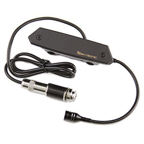 Skysonic T-902 Active Acoustic Guitar Pickup with Humbucker & Microphone - Clear Sound, Tone & Volume Control - Perfect for Live Performances & Studio Recording