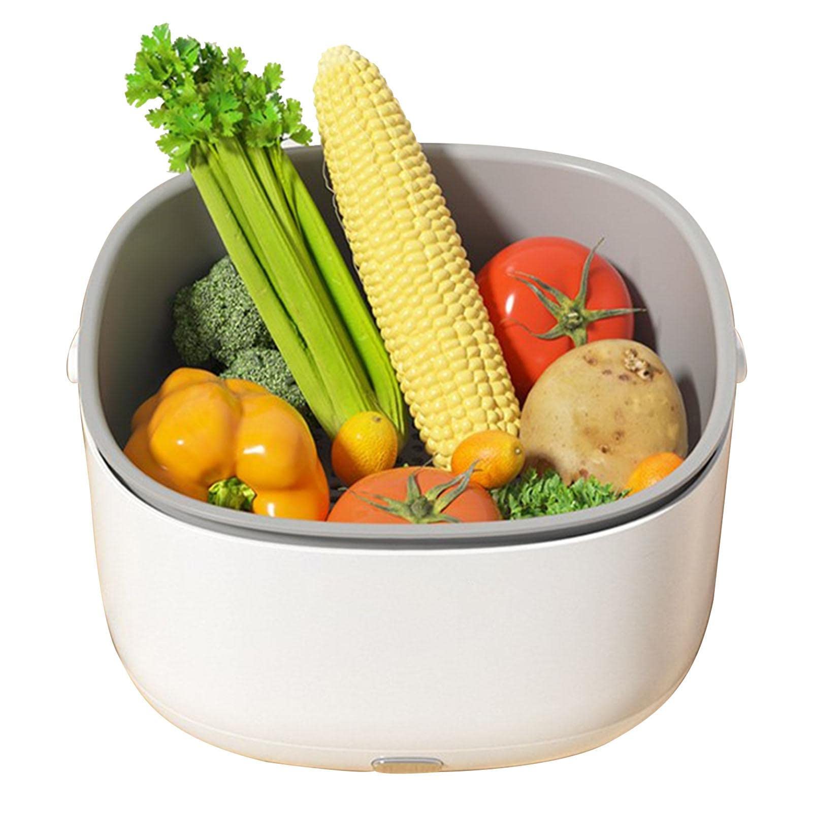 Portable Automatic Fruit and Vegetable Washing Machine - Electric Food Cleaner for Fruits, Veggies & Meat | Perfect for Kitchen, Camping & Outdoor Use
