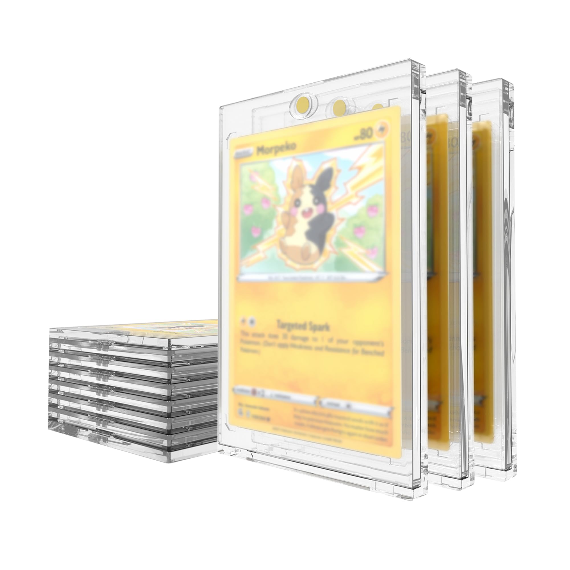 McBazel 10-Pack 35pt Magnetic Card Holders - Premium Trading Card Protectors for MTG, Sports & Basketball Cards | Durable Storage for Collectible Card Games & Display