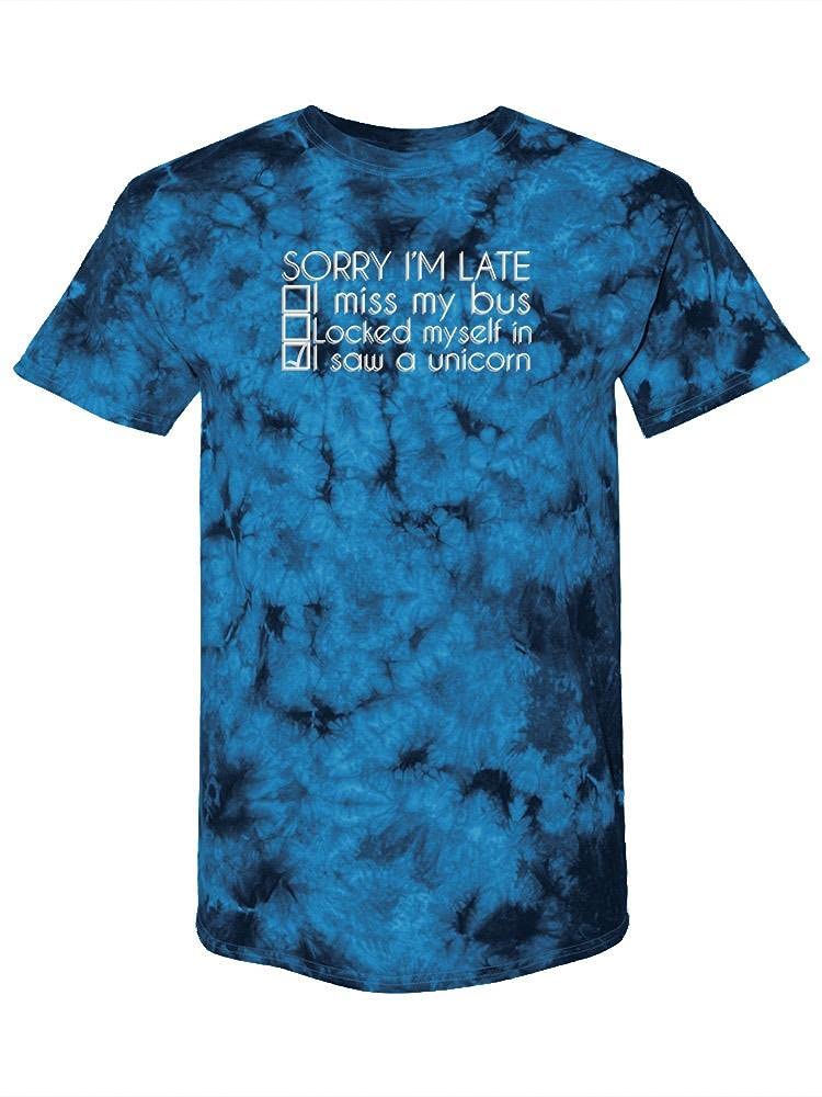 Tie-Dye Crystal Unicorn Print Women's T-Shirt - SmartPrintsInk Designs | Fun Festival Outfit & Casual Wear