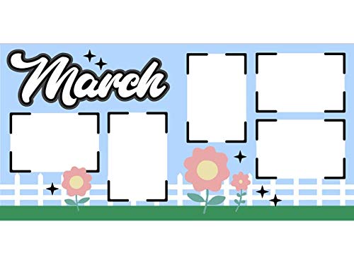 March Scrapbook Page Kit - DIY Scrapbooking Supplies for Spring Memories, Holidays & Photo Albums | Perfect for Crafting, Journaling & Seasonal Decor