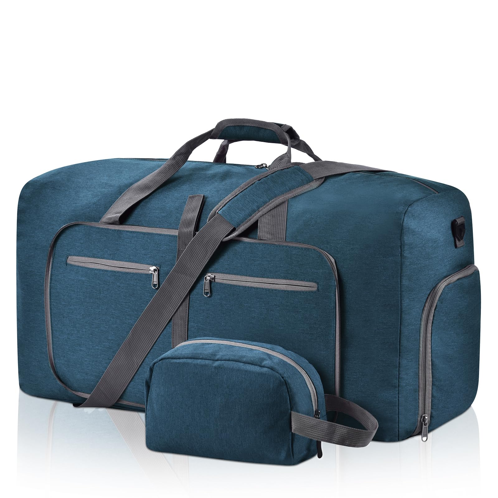 Felipe Varela Duffle Bag with Shoes Compartment & Adjustable Strap - Foldable Waterproof Travel Duffel Bag for Men & Women - Perfect for Gym, Sports, Weekend Trips & Air Travel