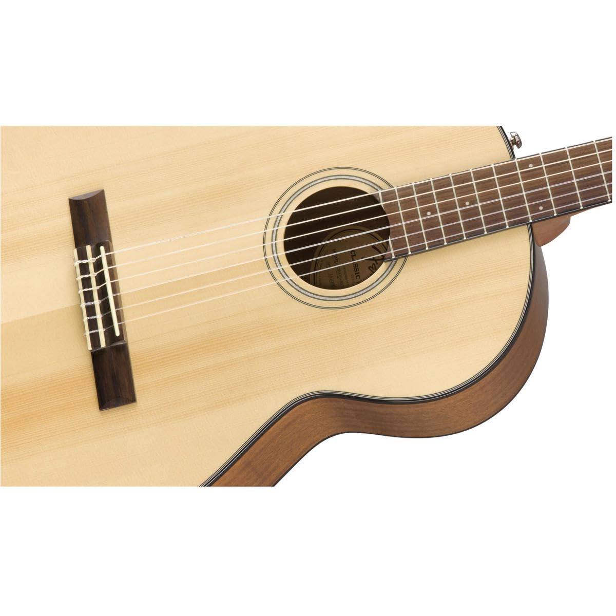 Fender CN-60S Concert Nylon String Acoustic Guitar - Natural Finish | Includes 2-Year Warranty | Perfect for Beginners, Classical Music & Fingerstyle Playing