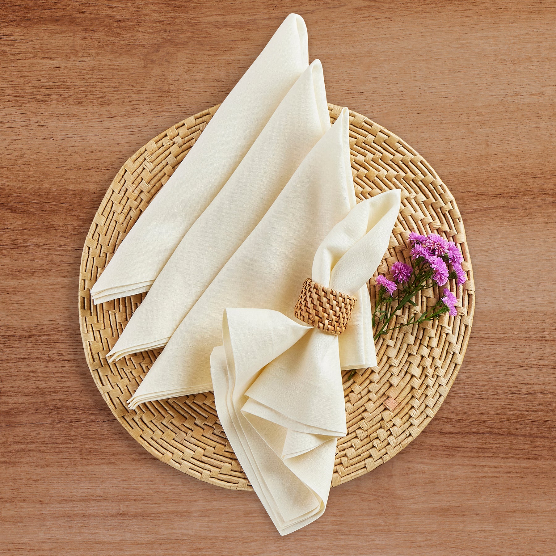 Premium Linen Napkins for Dining - Eco-Friendly & Elegant Table Linens for Weddings, Parties, and Everyday Use