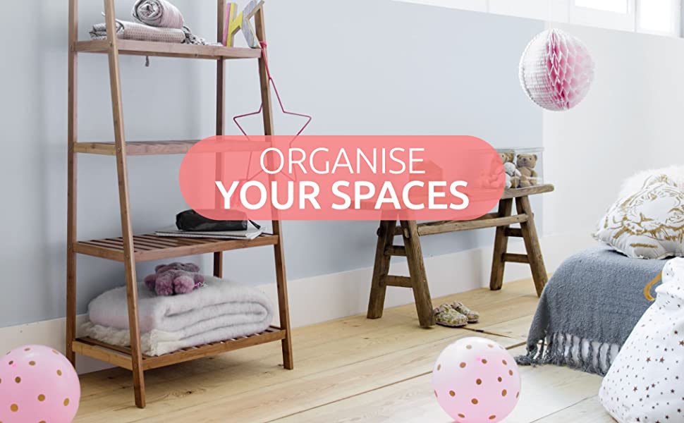 Bamboo Nara Multi-Functional Clothes Rack - Space Saving Wardrobe Organizer for Bedroom, Closet & Laundry Room - Perfect for Hanging Clothes, Towels & Accessories