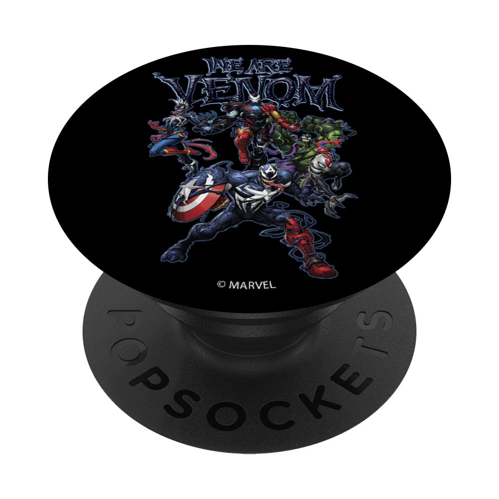 Marvel We Are Venom PopSockets Standard PopGrip - Swappable Phone Grip & Stand for Phones, Tablets - Perfect for Marvel Fans, Gaming, Work & Travel