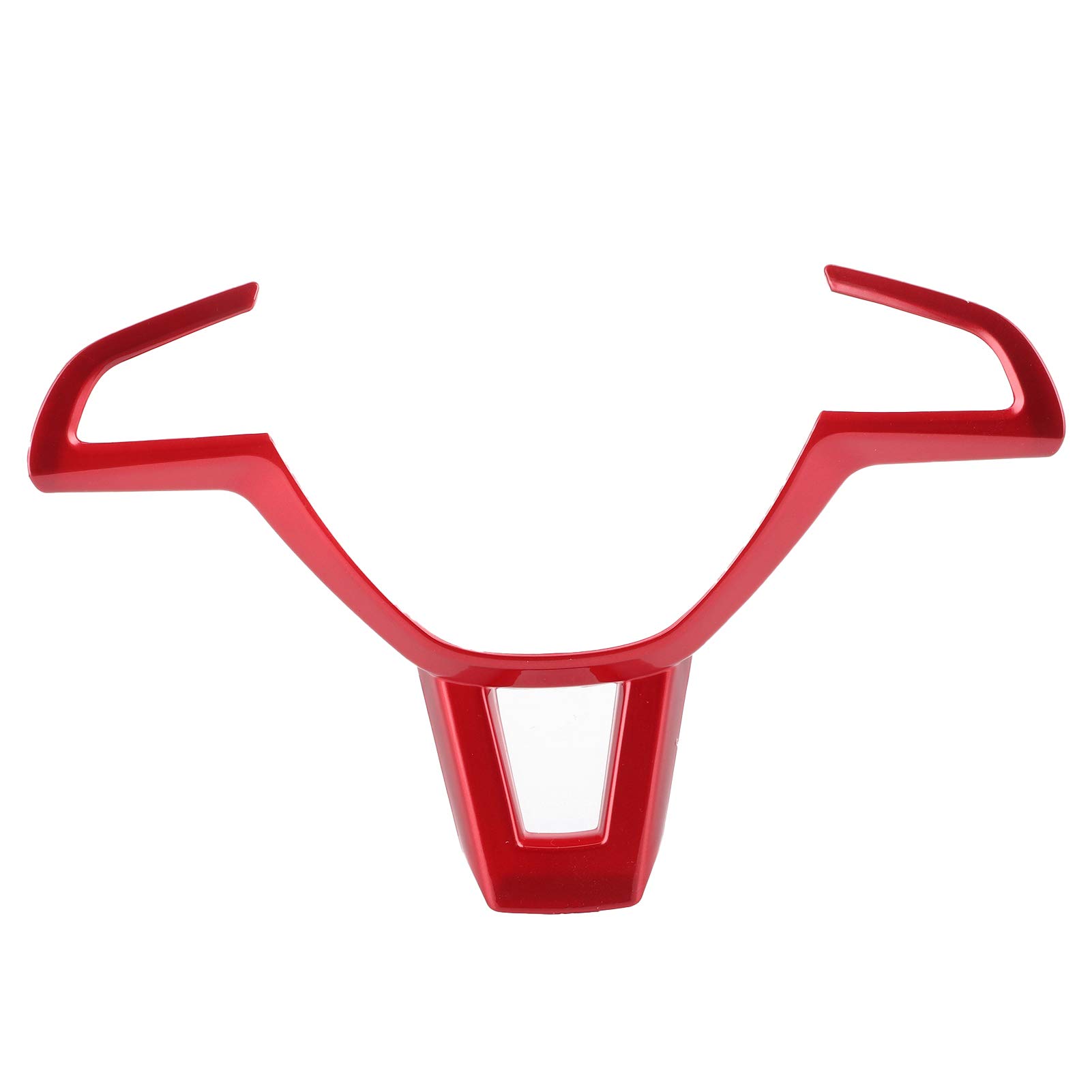 Steering Wheel Bezel Trim Cover Frame Panel Decor for Skoda Octavia 2016-2019 - Red | Premium Interior Upgrade for Enhanced Driving Experience