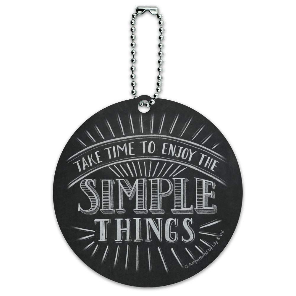 Round Luggage ID Tag Card for Suitcase & Carry-On - Durable & Stylish Travel Accessory | Perfect for Airports, Business Trips & Vacations