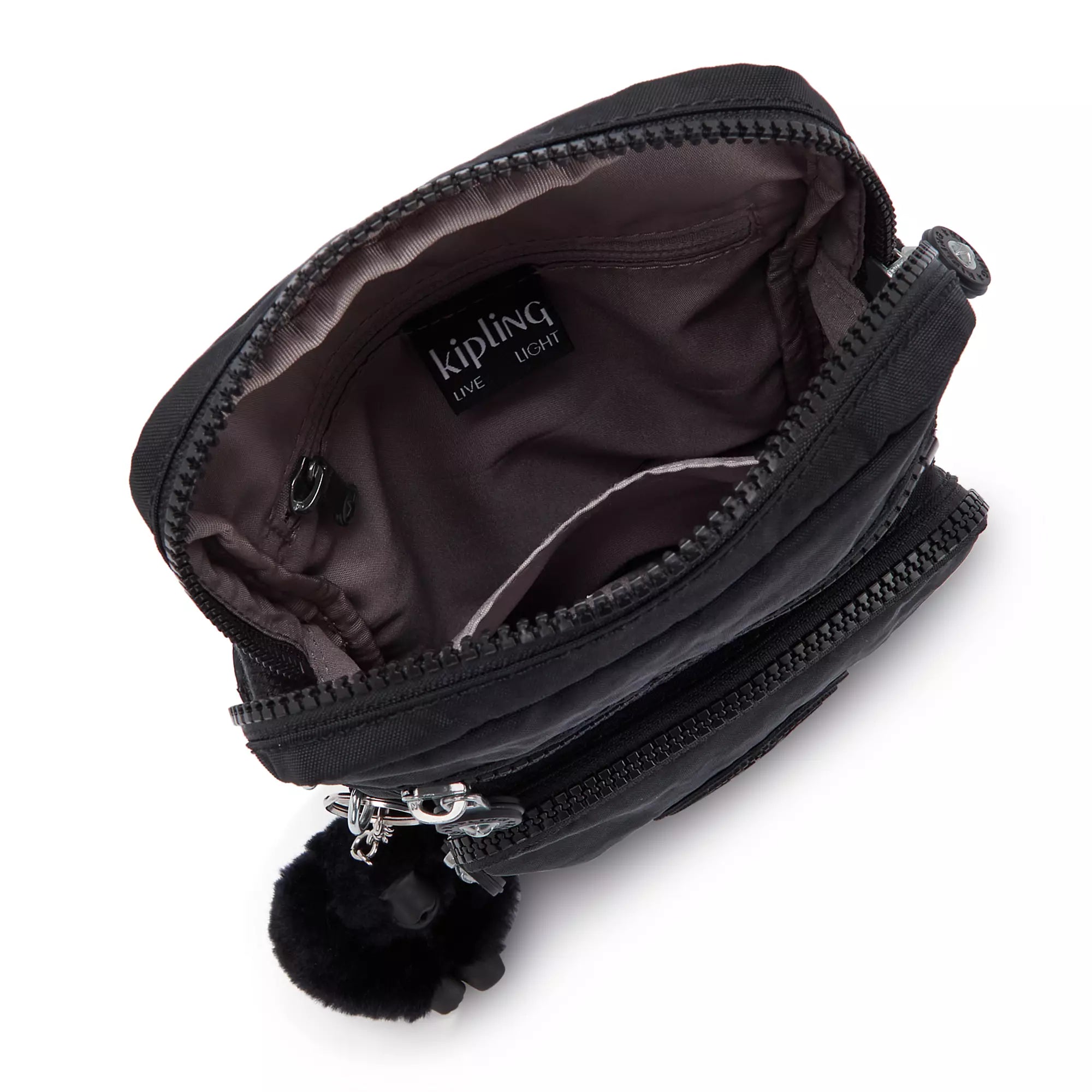 Kipling Gunne Crossbody Bag for Women - Lightweight & Durable Black Shoulder Purse with Adjustable Strap, Perfect for Travel, Work & Everyday Use
