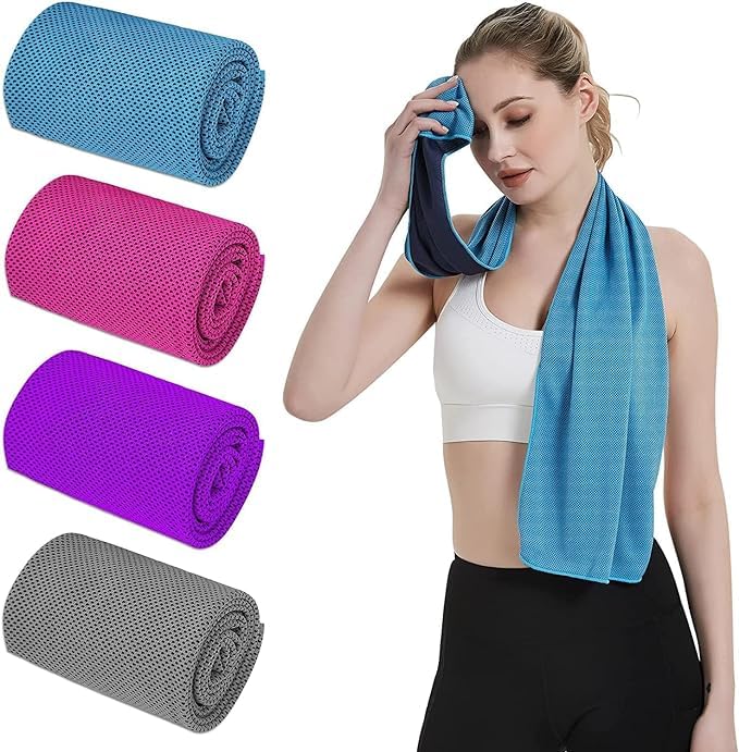 Premium Cooling Towel for Neck - Instant Cooling Microfiber Sports Towel for Yoga, Gym, Running & Outdoor Activities - Stay Cool During Workouts, Hiking, Travel & Hot Weather (1 Pack)