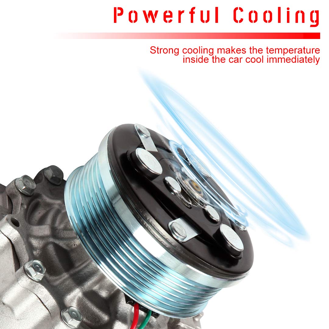 CCiYu Replacement Air Conditioner Compressor for Honda Civic 2006-2015 - High Performance AC Compressor for Cool Driving in Summer