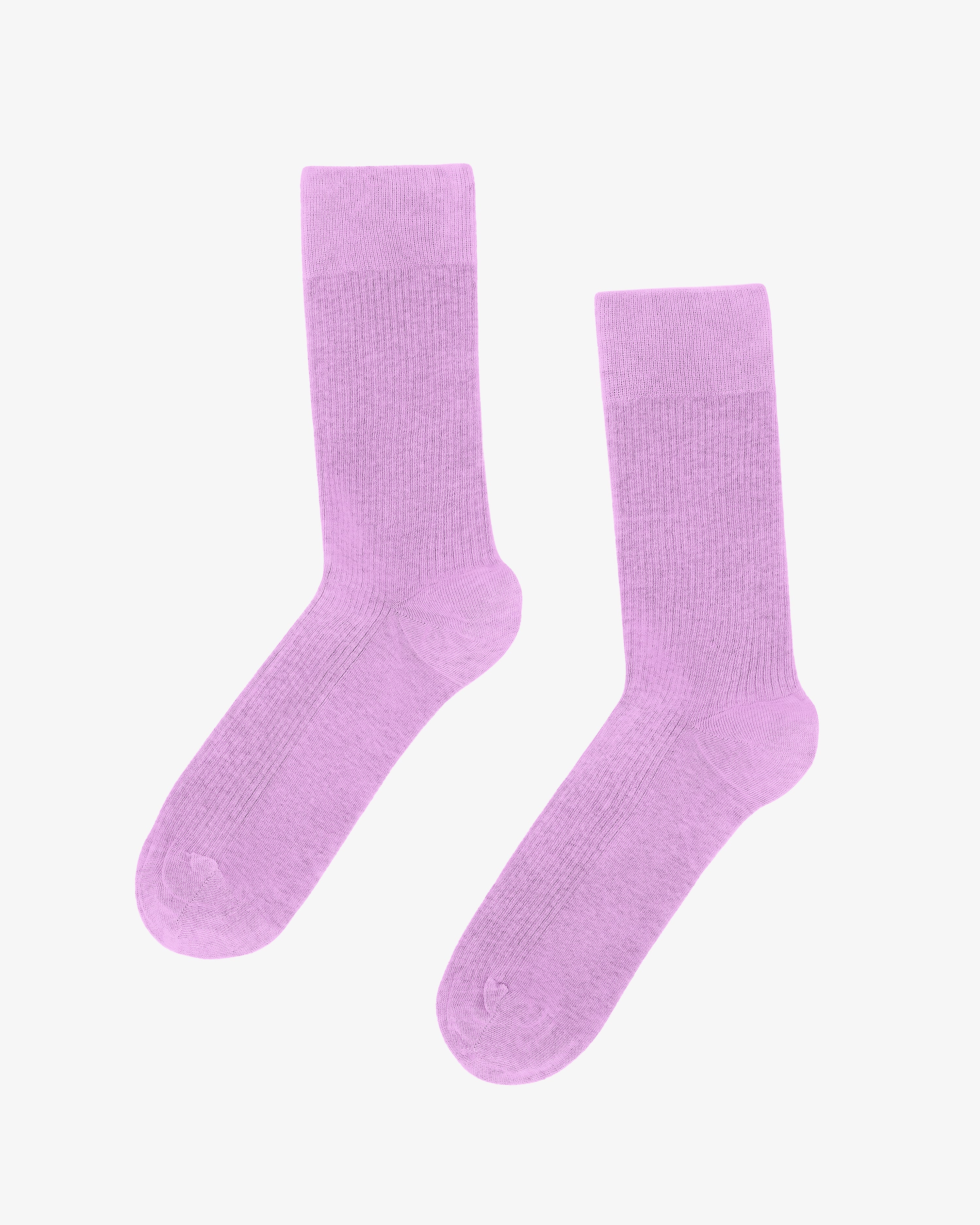 Organic Cotton Classic Crew Socks - Cherry Blossom Floral Pattern - Comfortable & Breathable for Women & Men - Perfect for Daily Wear, Yoga, and Relaxing at Home