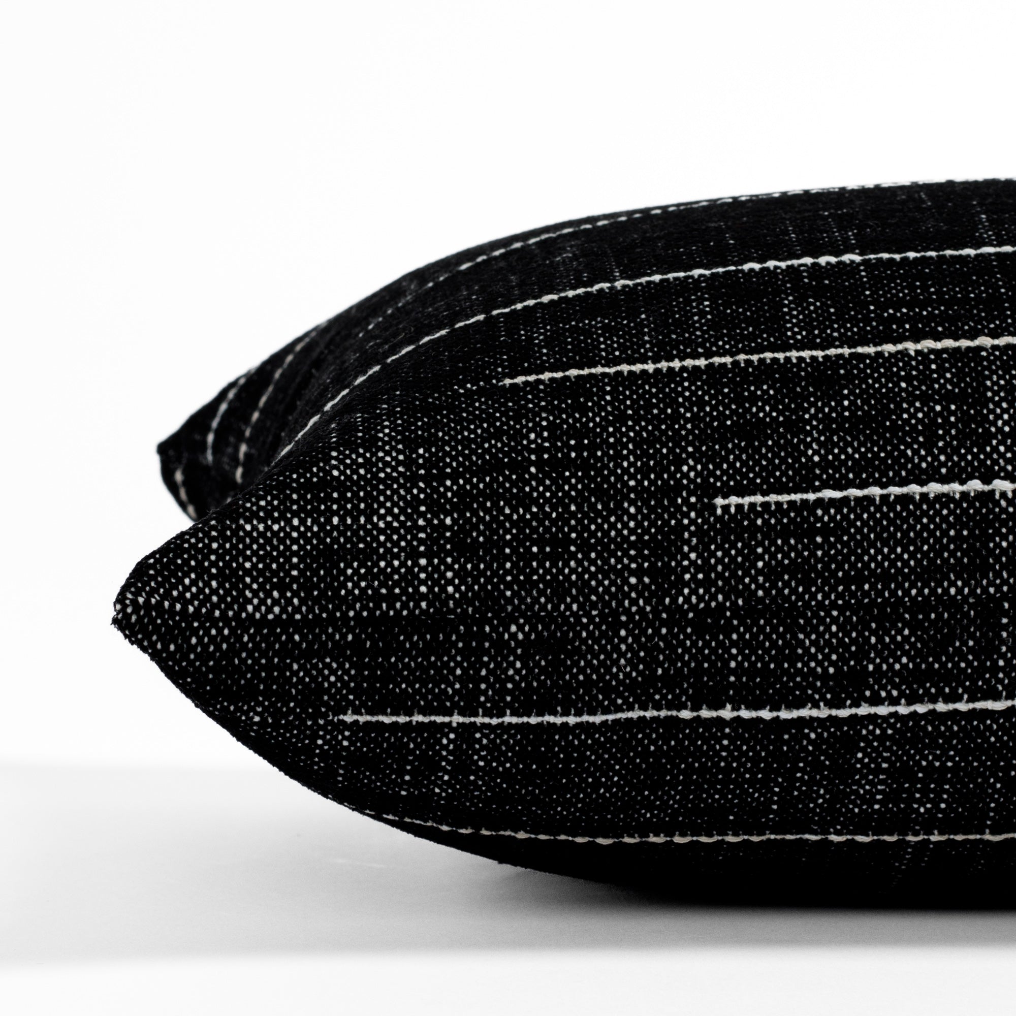 Yuzu 12x24 Outdoor Lumbar Pillow in Onyx - Waterproof & UV Resistant Back Support Cushion for Patio Furniture, Poolside Lounging & Garden Relaxation
