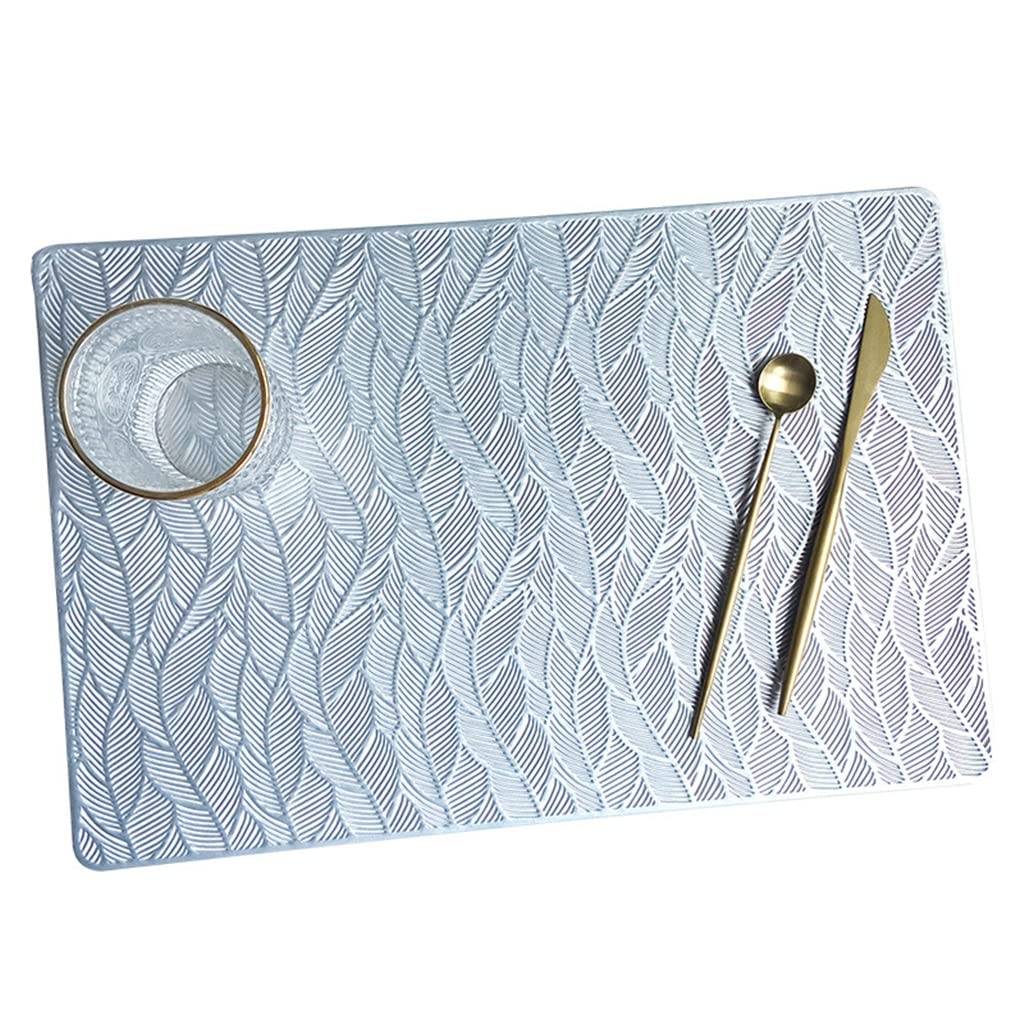 JJSPP 10 Pcs Heat-Resistant Hollow Out Placemats - Rectangle Insulated Table Mats for Dining, Kitchen & Office - Non-Slip Cup Coasters Set (Color E) - Perfect for Hot Dishes, Coffee Mugs & Home Decor