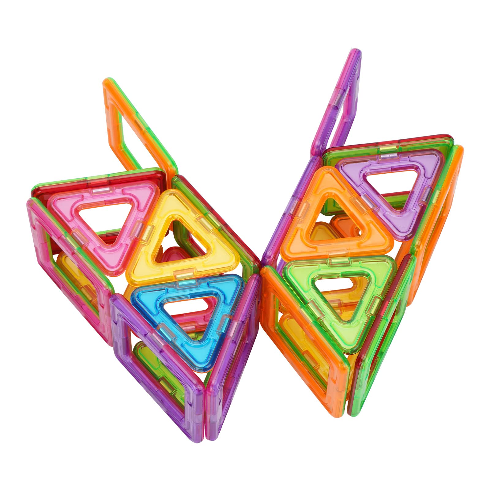 STEM Magnetic Tiles Building Blocks for Kids Ages 3+ | 50-Piece Educational Construction Toy Set | Creative Learning & Developmental Play | Perfect for Preschool Activities, Birthday Gifts & Indoor Playtime