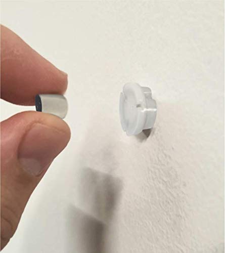 24-Pack Magnetacks - Original Magnetic Push Pins for Hanging Posters & Photos Without Frames or Wall Damage | Perfect for Dorm Rooms, Offices & Home Decor