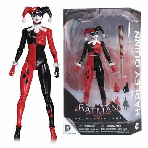 Batman Arkham Knight Harley Quinn Action Figure - DC Collectibles Cartoon Version (Sealed P/O) - Perfect for Comic Book Fans, Collectors & Gaming Enthusiasts