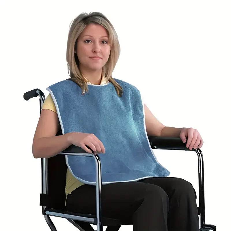 Washable Adult Bibs for Eating - Reusable Dining Protectors for Seniors & Adults - Perfect for Mealtime, Travel & Restaurants