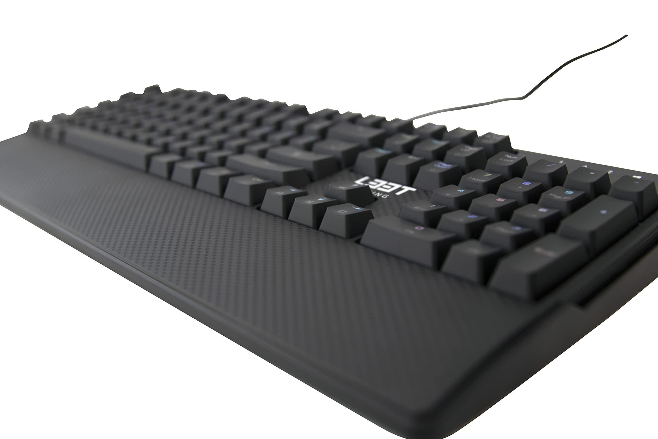 L33T Mechanical Gaming Keyboard - 105 Anti-Ghosting Keys, 12 Multimedia Keys, 5 Programmable Keys, RGB Backlit - USB Wired Esports Keyboard (US Layout, Black) for Competitive Gaming, Streaming & Office Work