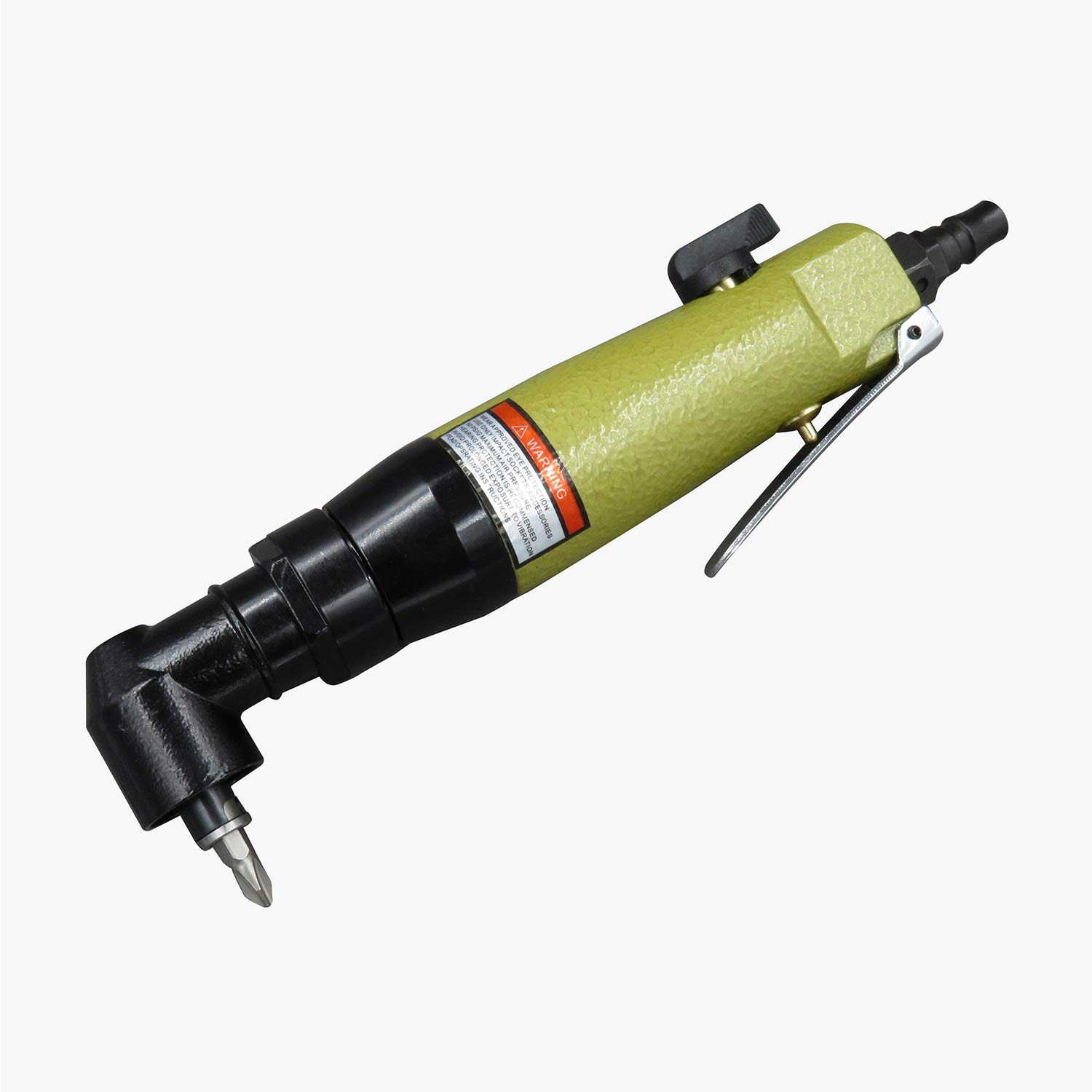 90 Degree Right Angle Pneumatic Screwdriver - Industrial Grade Elbow Wind Batch Sanding Tools for Resin | Punch Tool Set for Woodworking, Metalworking & DIY Projects