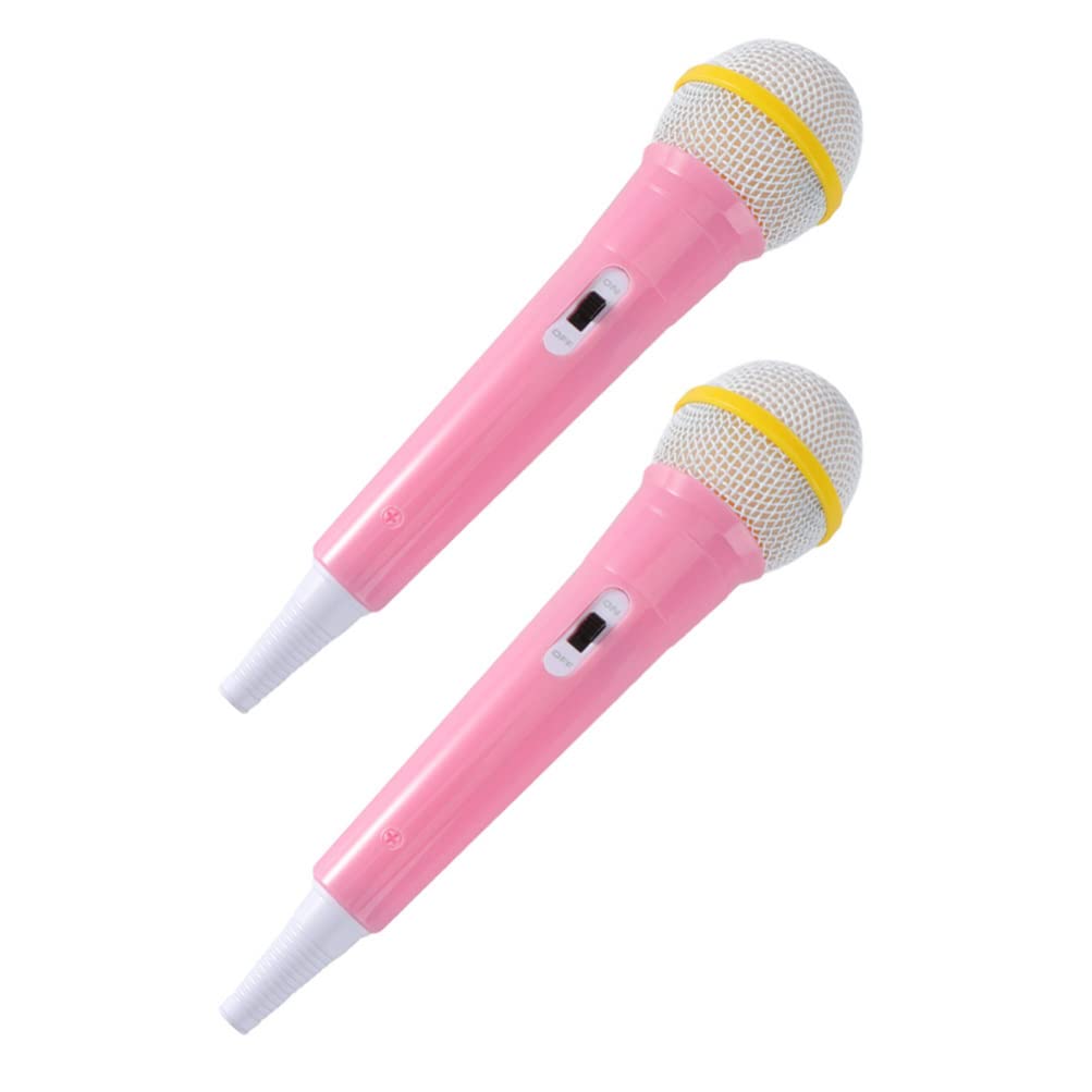 iBasenice 2-Pack Kids Karaoke Microphone Toy - Wireless Singing Microphone for Children, Portable Music Player with LED Lights | Perfect Birthday Gift for Girls & Boys | Home Party, Car Travel Entertainment