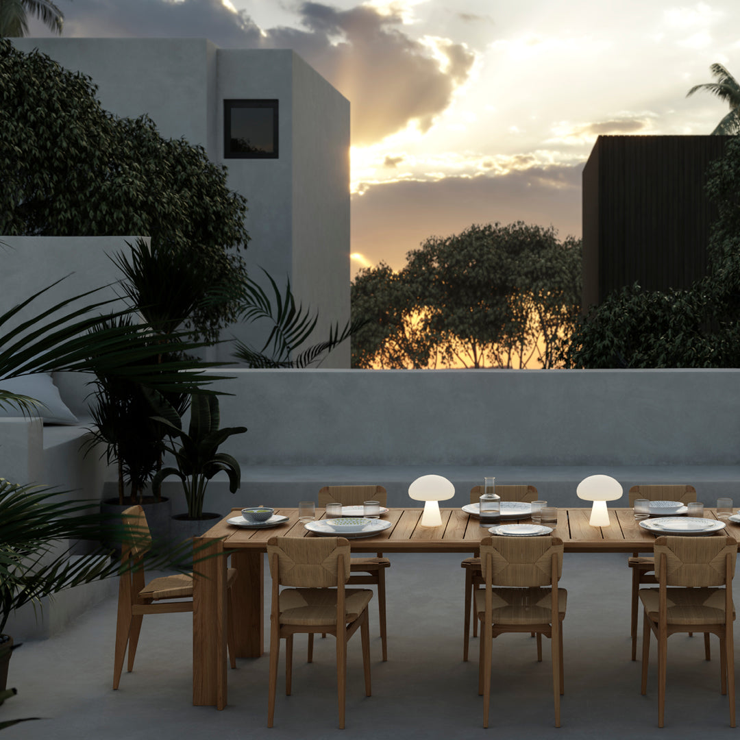 Outdoor Dining Chair - Patio Furniture, Weather-Resistant & Comfortable for Backyard, Garden, and Poolside Use