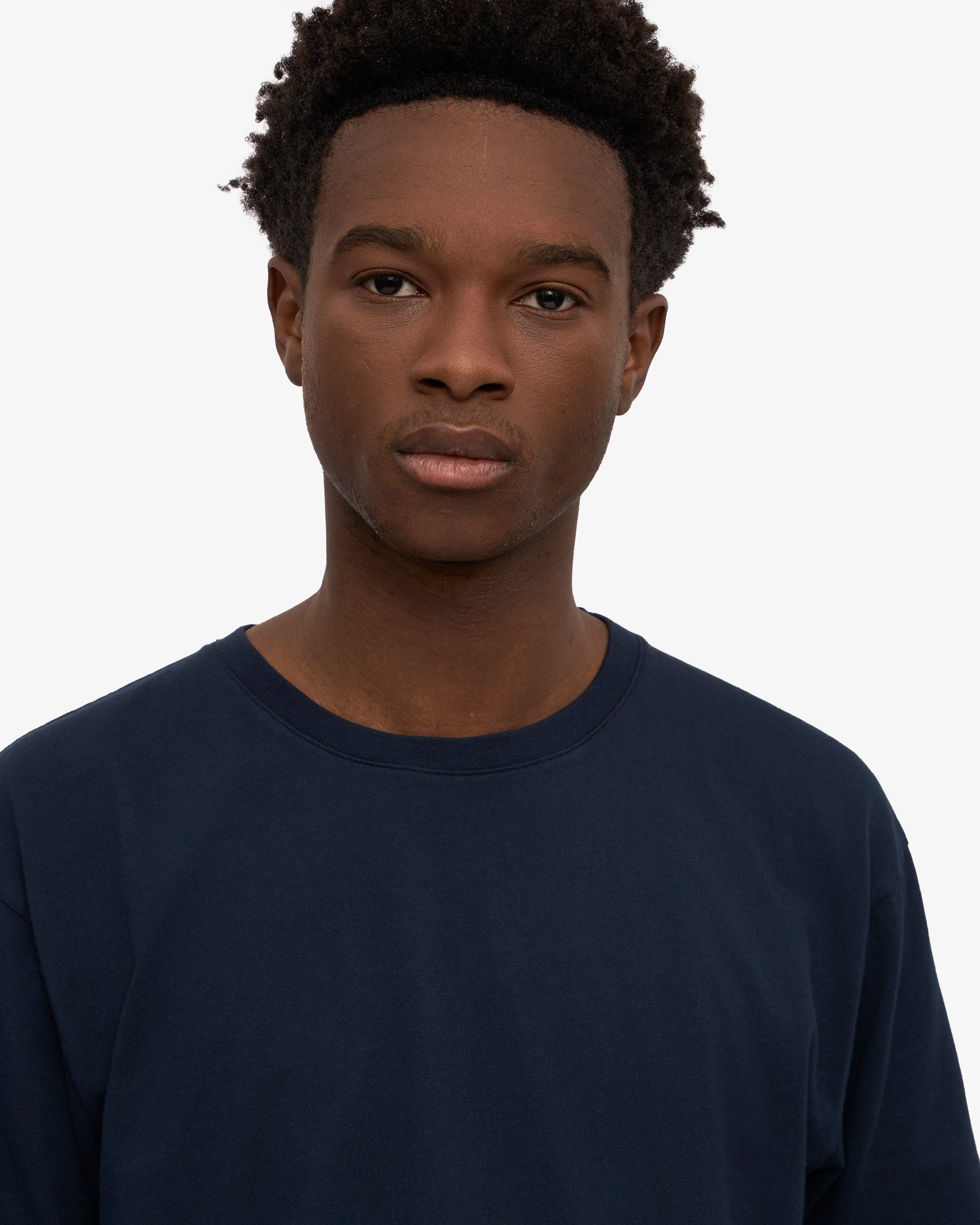 Classic Organic Cotton T-Shirt for Men & Women - Soft, Breathable Navy Blue Tee - Perfect for Casual Wear, Gym & Everyday Outfits